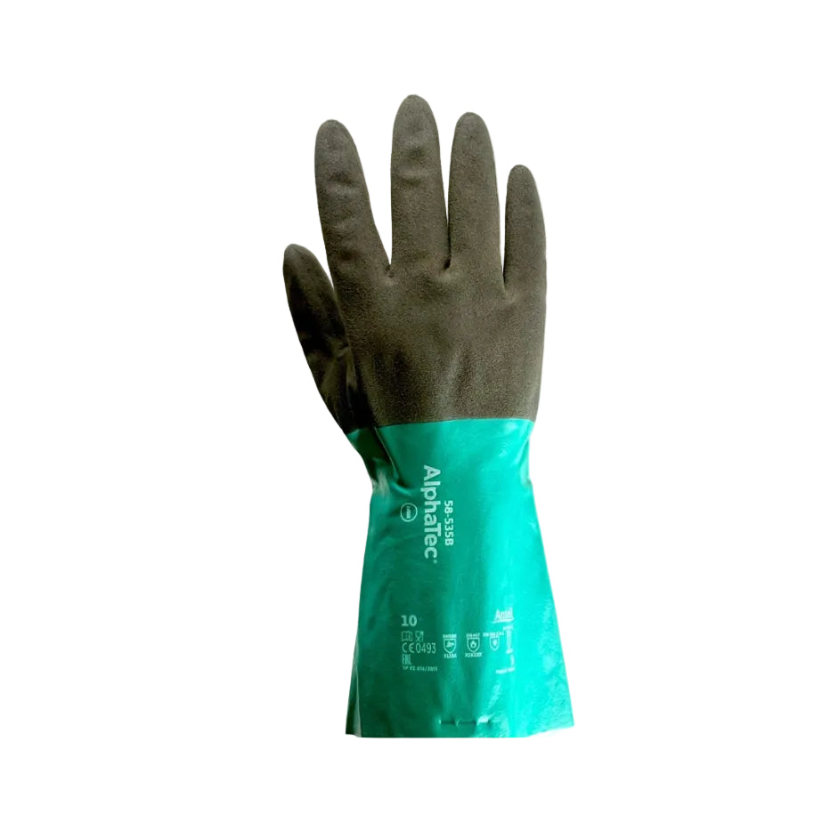 alphatec handschuhe Ansell Safety Gloves - Model 58-535W - Chemical Werkzeug sicher aufbewahren Other Crap The nitrile barrier protects Pls Note Gloss or Matte:Marsala-C