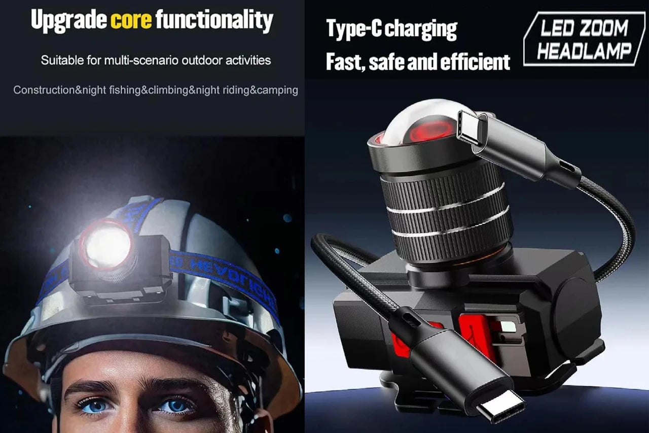 YES-621 Rechargeable Zoom Bright Headlamp