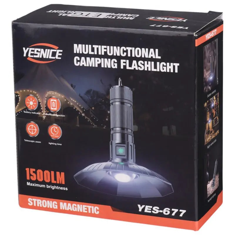 YES-677 Multifunctional Camping Flashlight
