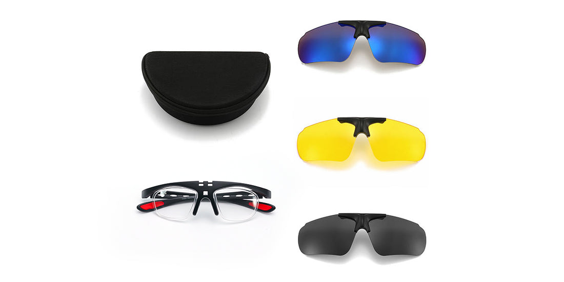 Protective Safety Glasses with Interchangeable Lenses – UV Protection