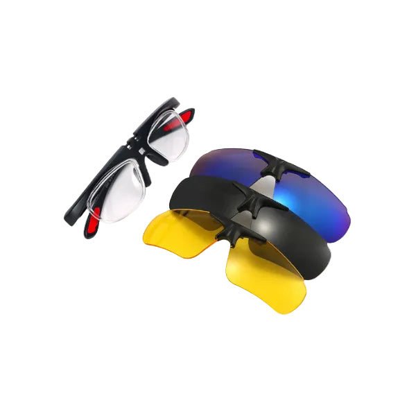 Protective Safety Glasses with Interchangeable Lenses – UV Protection