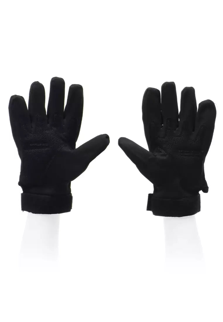 Black Tactical Gloves - Full Finger with Knuckle Protection