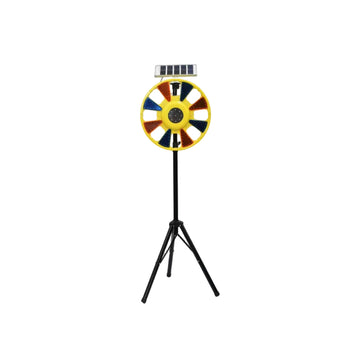 Solar Multi-Color Traffic Warning Light with Tripod Stand – LED – 360° Visibility