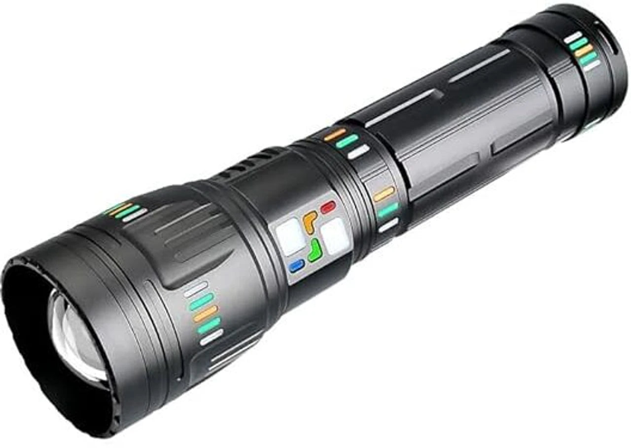 GT60 Telescopic Zoom Super Bright Aluminum Flashlight