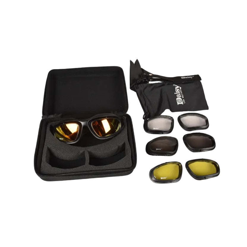 Daisy C5 Tactical Safety Glasses - 4 Lenses