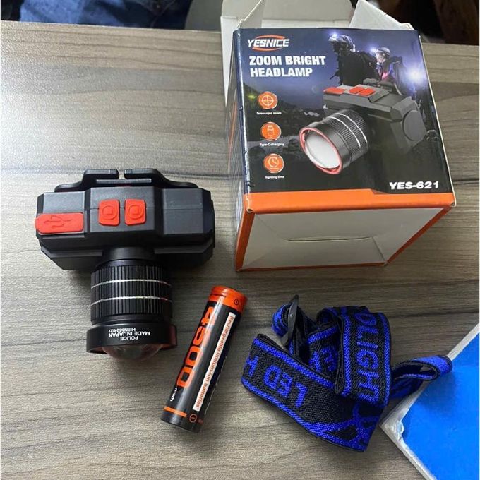 YES-621 Rechargeable Zoom Bright Headlamp
