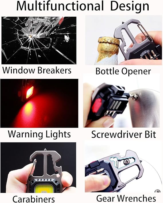 W5138 Rechargeable Mini COB Keychain Work Light