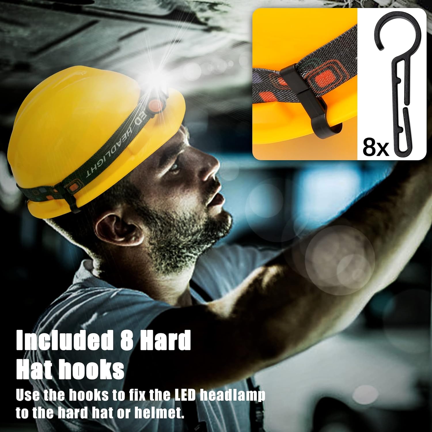 Rechargeable LED Headlamp Model 101 COB + Spotlight Magnetic Waterproof IP67 | كشاف رأس شحن موديل 101