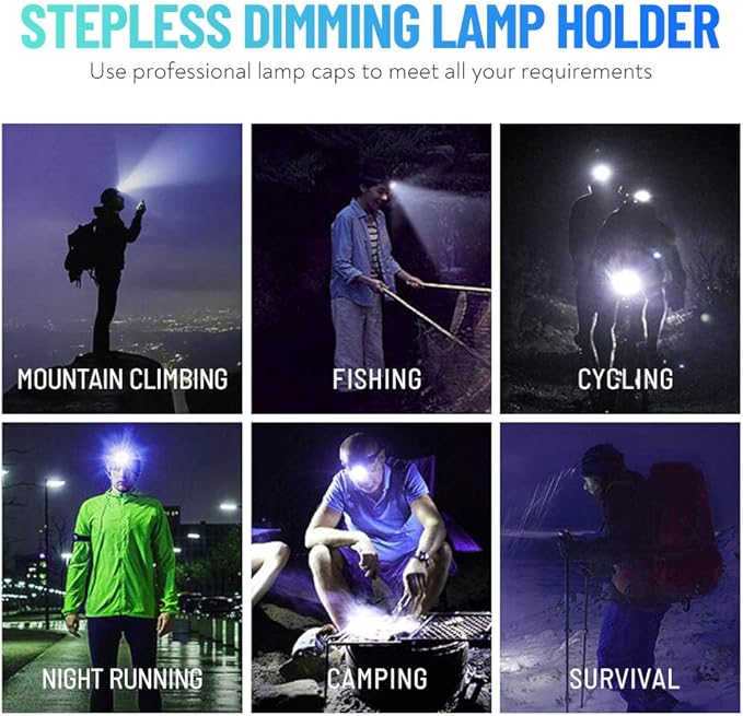 Rechargeable LED Headlamp Model 101 COB + Spotlight Magnetic Waterproof IP67 | كشاف رأس شحن موديل 101