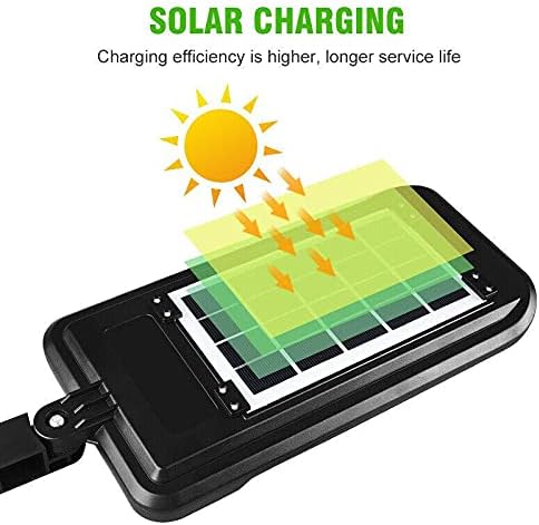 Solar LED Wall Light – 6 LED Panels Motion Sensor & Remote Control
