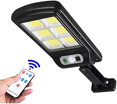 Solar LED Wall Light – 6 LED Panels Motion Sensor & Remote Control