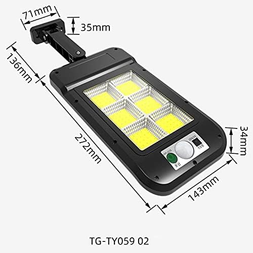 Solar LED Wall Light – 6 LED Panels Motion Sensor & Remote Control