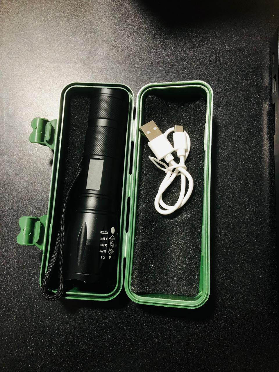 ULTRAFIRE Rechargeable UV Flashlight for Counterfeit Detection