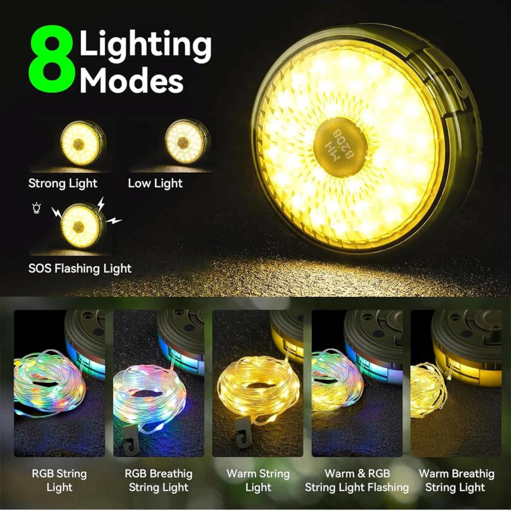 MH-8208 Rechargeable Camping String Light 8M