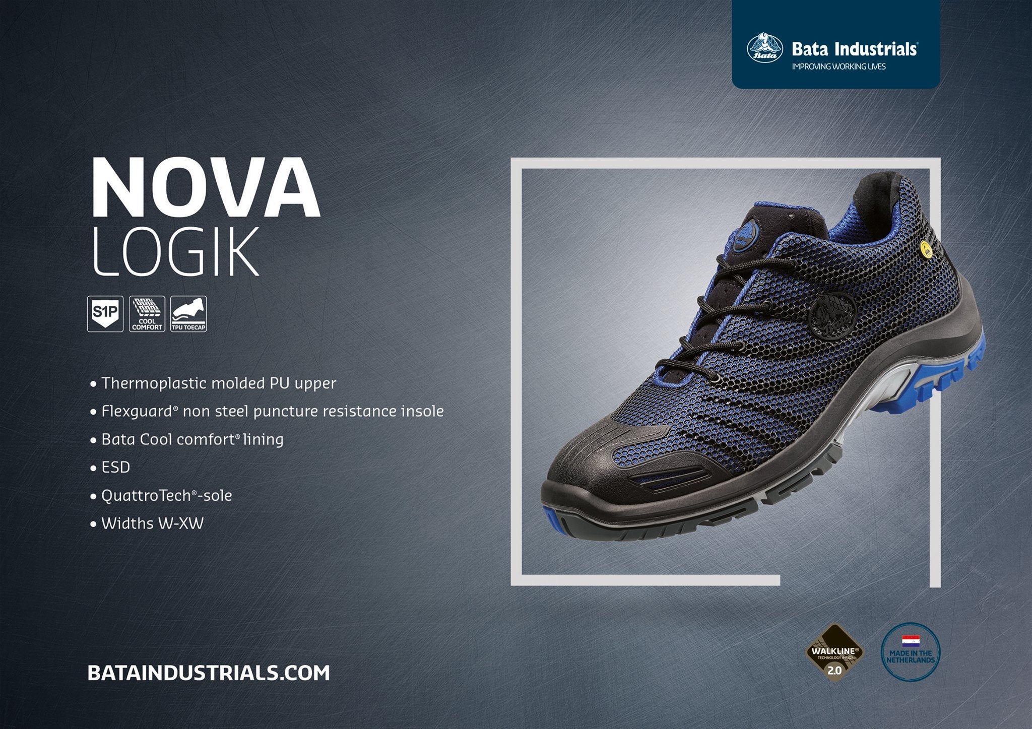 Bata Safety Sneakers - Model LOGIK S1P