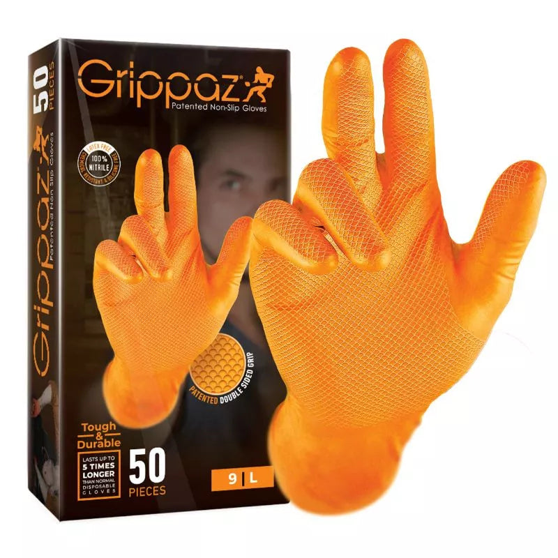 Grippaz 100% Nitrile Disposable Gloves