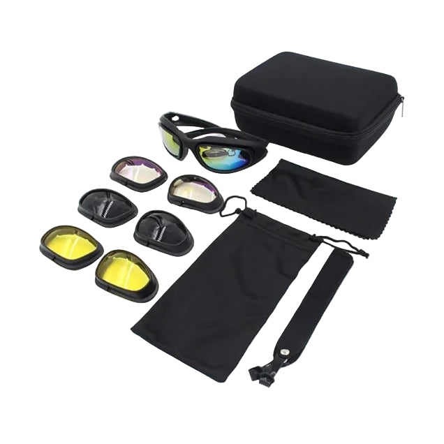 Daisy C5 Tactical Safety Glasses - 4 Lenses