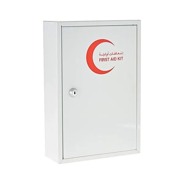 Wall Mounted Metal First Aid Cabinet with Lock | First Aid Storage Box |  خزانة إسعافات أولية معدنية للحائط مزودة بقفل