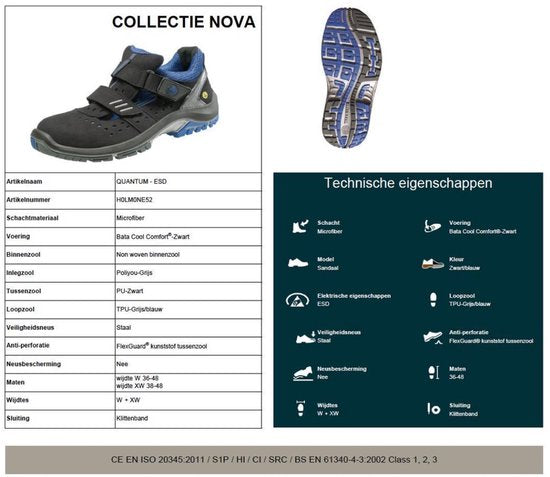Bata Safety Sandal - Model Quantum S1P