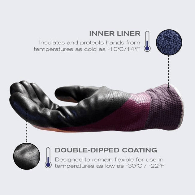 MaxiDry Safety Gloves - Model Zero 56-451 - Cold Resistant