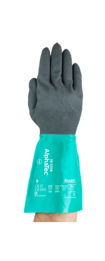ANSELL Safety Gloves-Model AlphaTec 58-535B- Chemical gloves