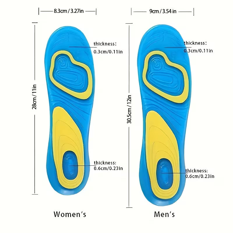 فرش جيل سيليكون لكل الأحذية | Gel Silicone Comfort Insole