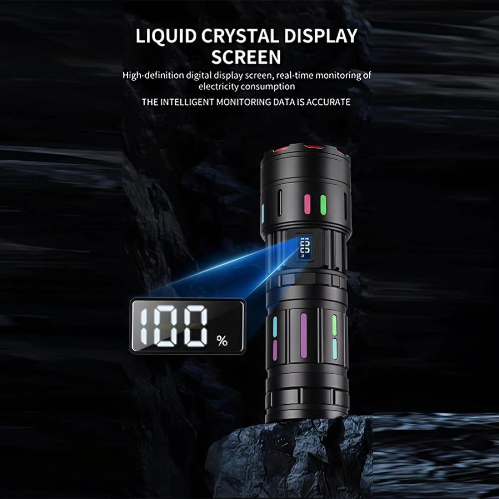 HR-10 Multifunctional Rechargeable LED Flashlight