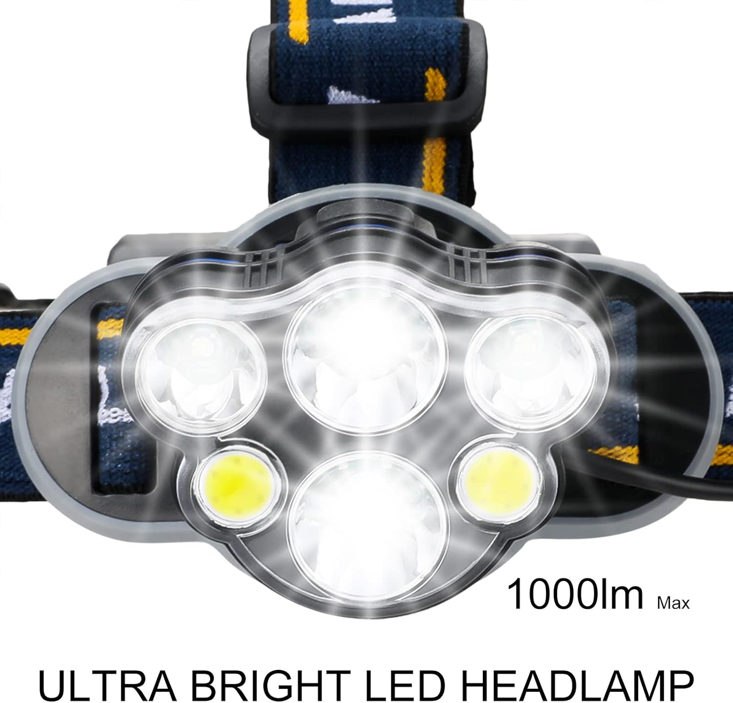 2606 Rechargeable 8 LED Headlamp
