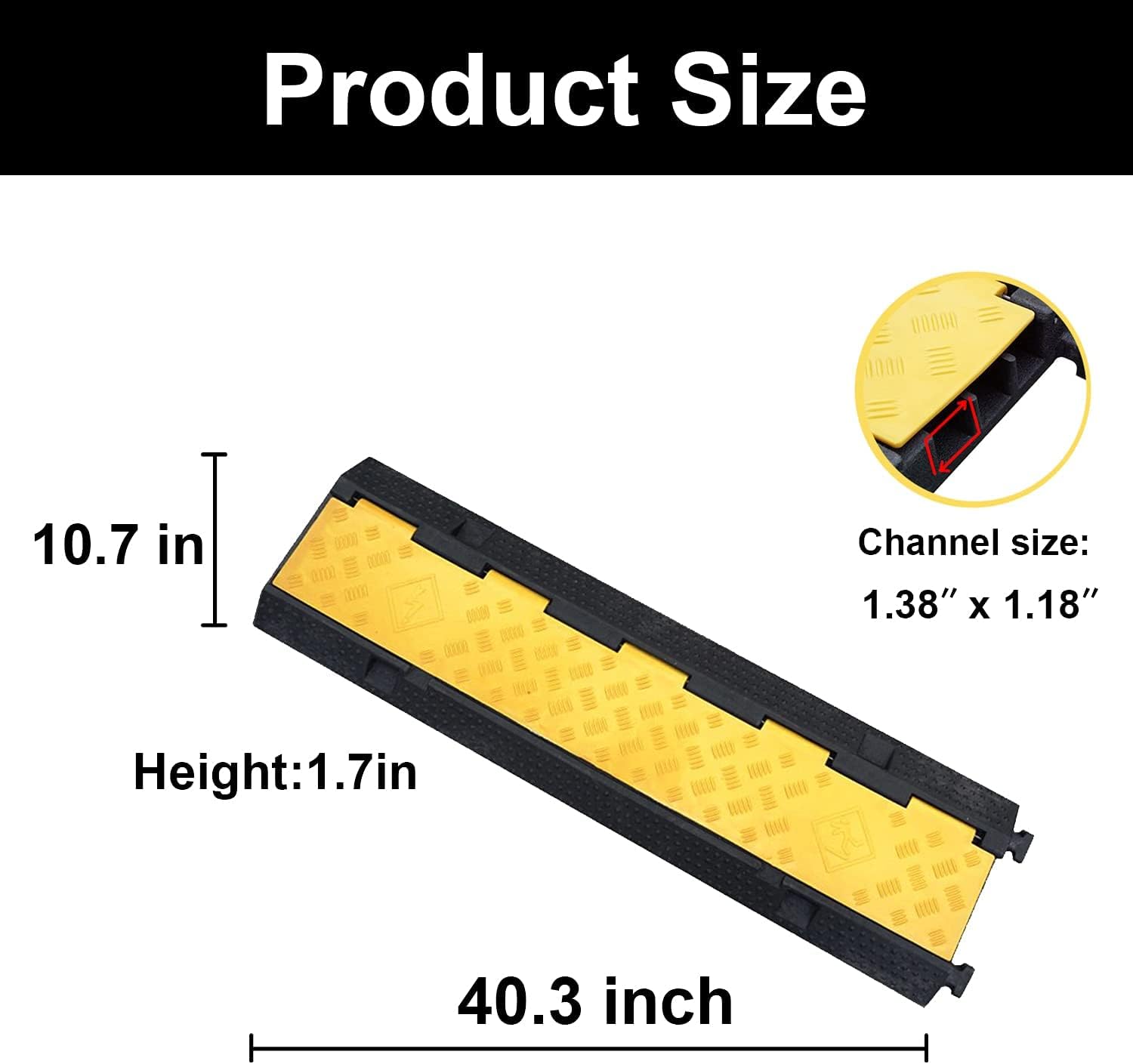 3 Channel Rubber Cable Protector