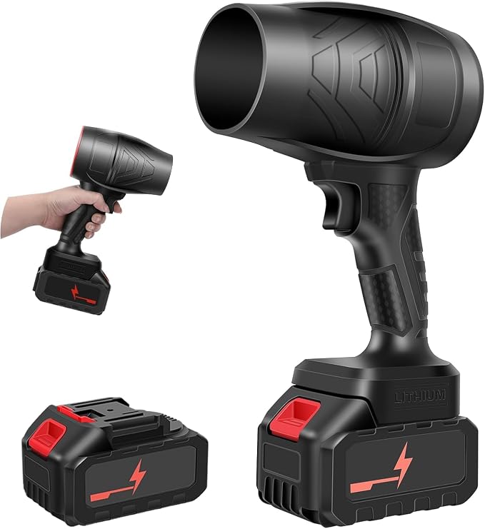 MAXTOP Cordless Air Blower – Removable Li-ion Battery & Charger