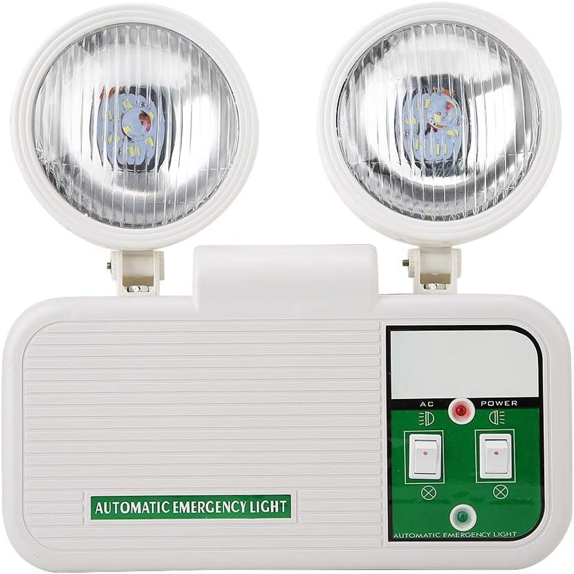 مصباح طوارئ LED أوتوماتيكي مزدوج الرأس، مصباح طوارئ للحريق