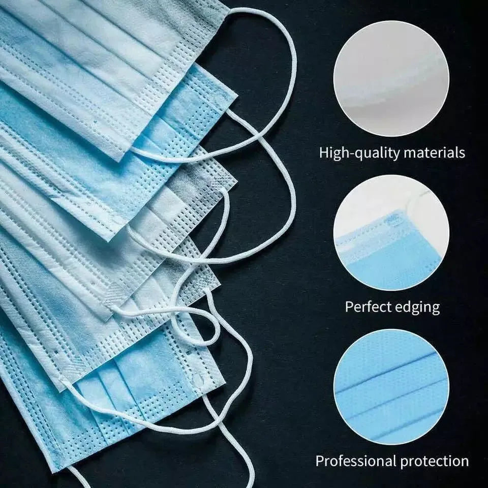 Disposable Face Masks - 50 Pack