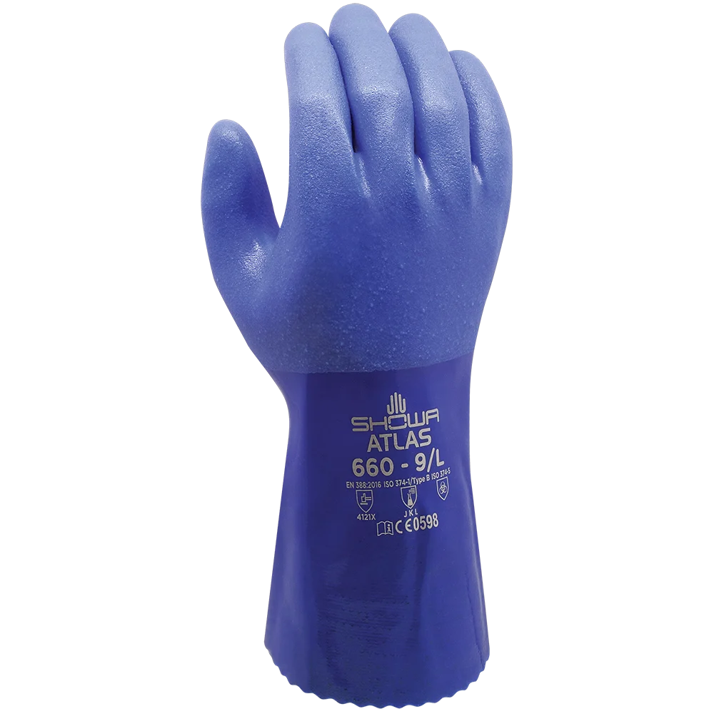 SHOWA BVC Safety Gloves Model 660 - Chemical Gloves