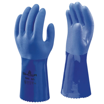 SHOWA BVC Safety Gloves Model 660 - Chemical Gloves