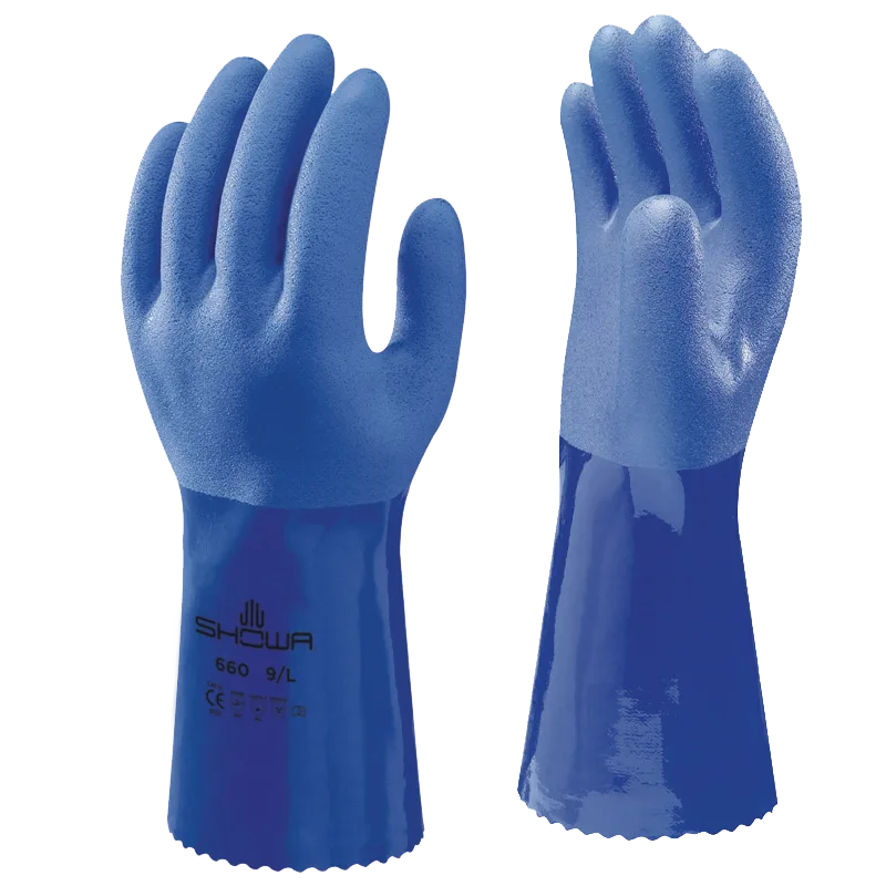SHOWA BVC Safety Gloves Model 660 - Chemical Gloves