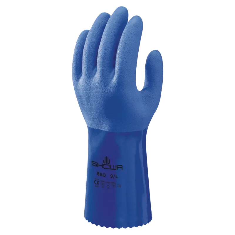 SHOWA BVC Safety Gloves Model 660 - Chemical Gloves