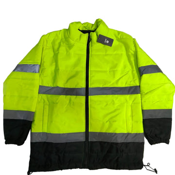 جاكيت بامب ستان Boss فسفوري × أسود | Jacket-Boss-Bomber-Satin-PH