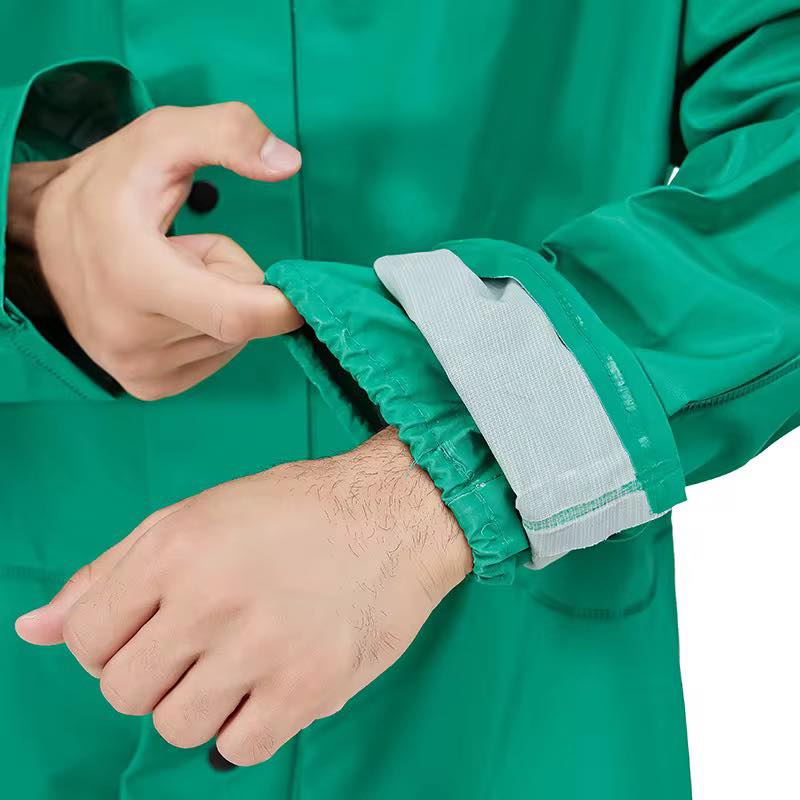 PVC Waterproof Rain Coverall Suit with Hood | بدلة مطر مقاومة للمياه PVC بغطاء رأس