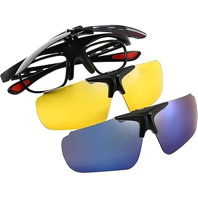 Protective Safety Glasses with Interchangeable Lenses – UV Protection