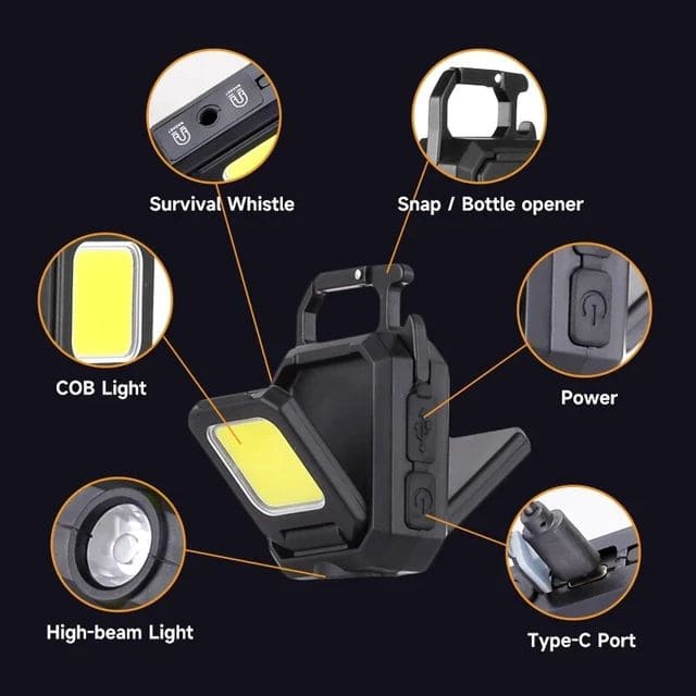 Double square flashlight