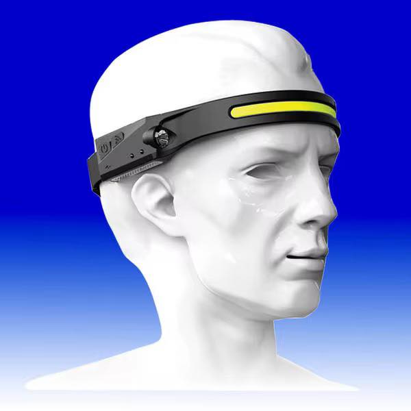 HeadLamp-YT200 كشاف رأس -  قابل للشحن LED USB بمستشعر حركة و5 أوضاع إضاءة – مناسب للتخييم والجري والعمل الليلي