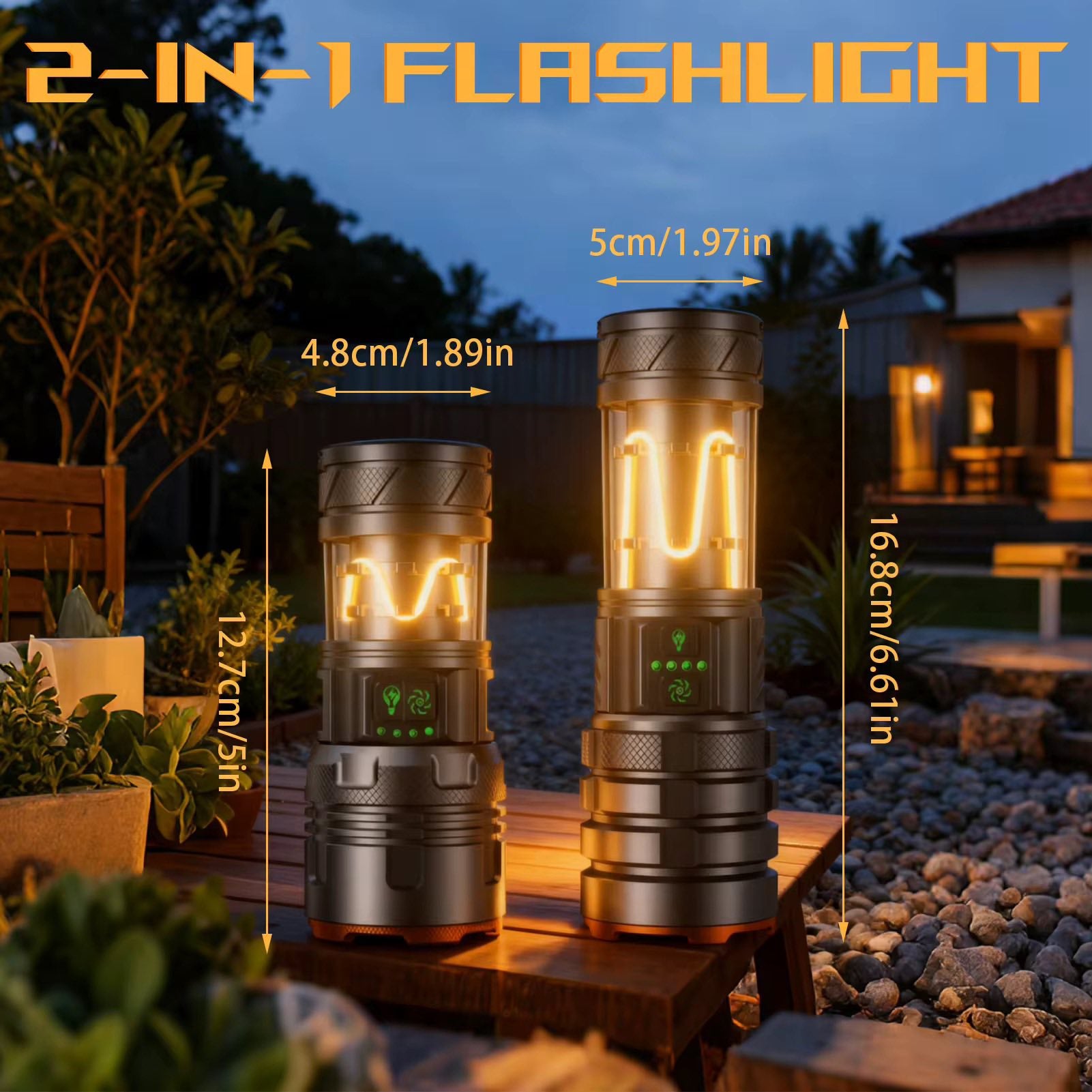 LT-5100 Outdoor Camping Ambient Rechargeable Flashlight
