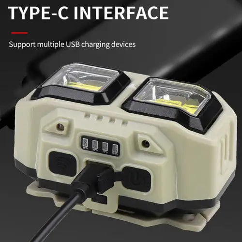 HX-816S Rechargeable LED Headlamp with Motion Sensor | كشاف رأس ليد قابل للشحن بحساس حركة HX-816S