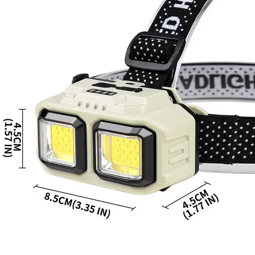 HX-816S Rechargeable LED Headlamp with Motion Sensor | كشاف رأس ليد قابل للشحن بحساس حركة HX-816S