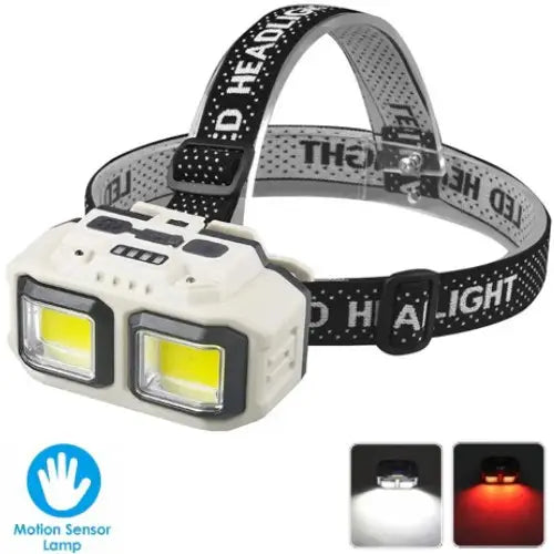 HX-816S Rechargeable LED Headlamp with Motion Sensor | كشاف رأس ليد قابل للشحن بحساس حركة HX-816S