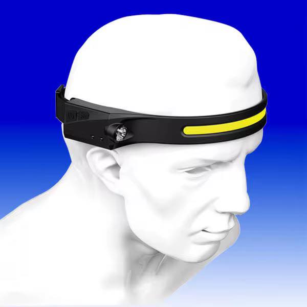 HeadLamp-YT200 كشاف رأس -  قابل للشحن LED USB بمستشعر حركة و5 أوضاع إضاءة – مناسب للتخييم والجري والعمل الليلي