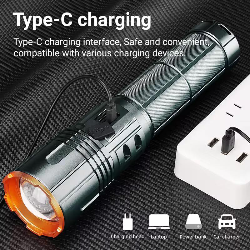 TG Multifunctional Rechargeable Camping Lamp with Mosquito Control - Grey