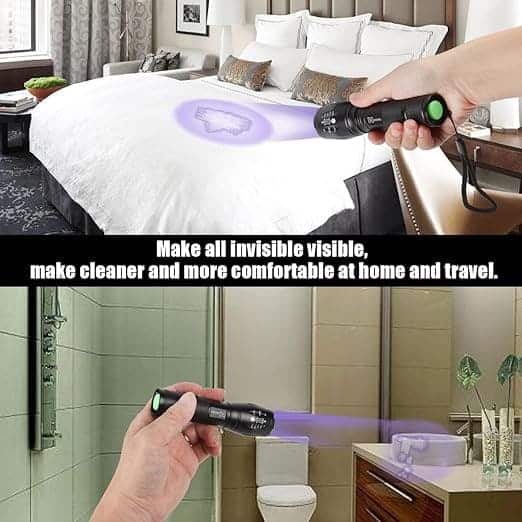 ULTRAFIRE Rechargeable UV Flashlight for Counterfeit Detection