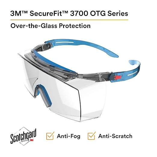 نظارة سيفتي فوق النظارة الطبية ثري ام عدسة رمادي SF3707SGAF | 3M SecureFit SF3707SGAF OTG Safety Glasses Grey