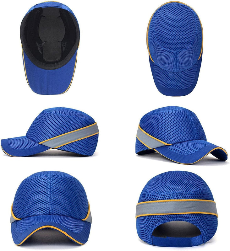 طاقية حماية شبكية قابلة للتهوية - أزرق | Safety Mesh Bump Cap - Breathable - Blue